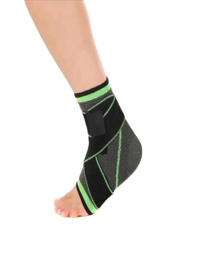 Ankle Brace for Women & Men | Adjustable Wrap Sprained Ankle Support | Compression Sleeve (Pair) Heel Brace Support for Pain, Injury Recovery, Eases Swelling | (Large) - Image 1